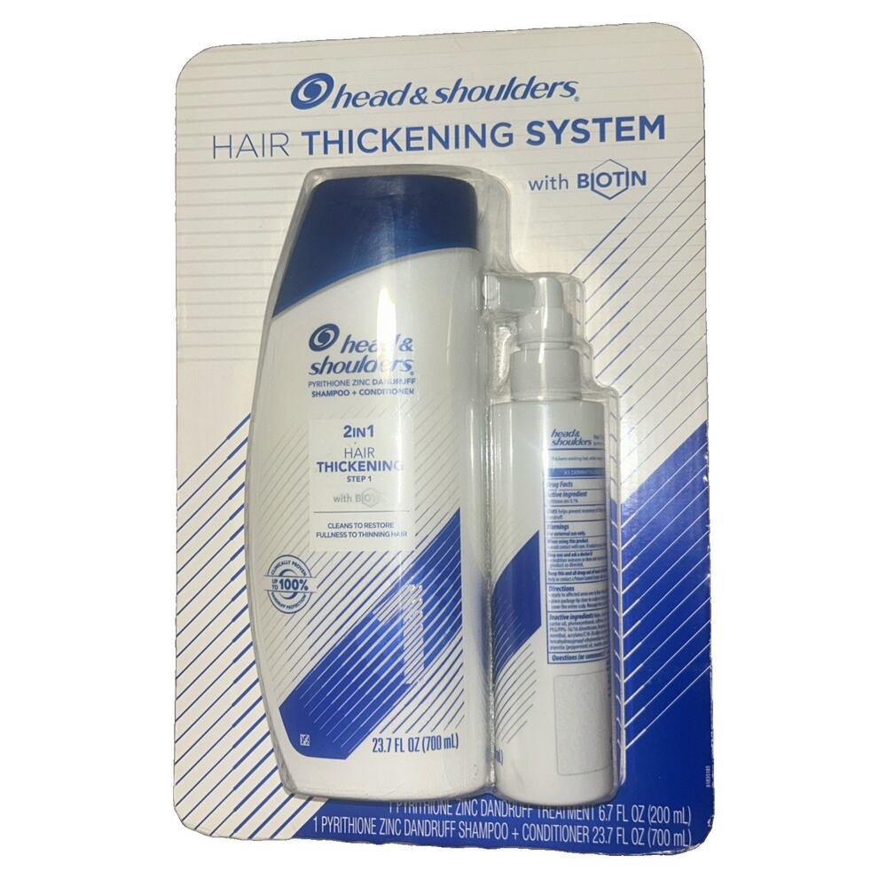 Head & Shoulders Hair Thickening 2 in1 Shampoo, Conditioner, Treatment Set